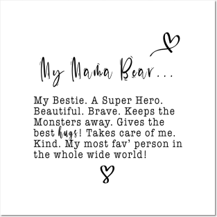 My Mama Bear - Kids Posters and Art